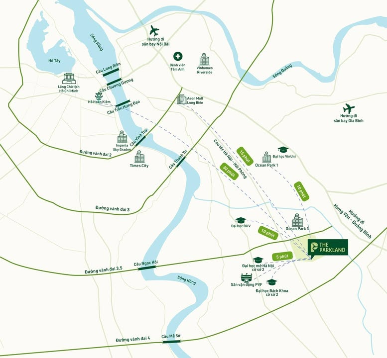 Quy hoạch của The Parkland