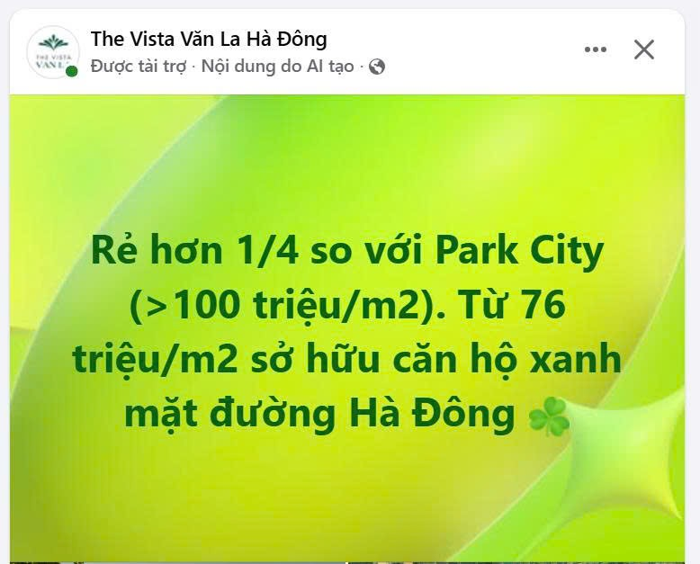 The Vista Văn La và quảng cáo của họ