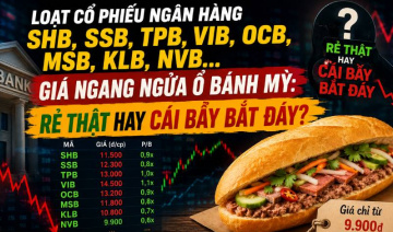 Loạt cổ phiếu ngân hàng SHB, SSB, TPB, VIB, OCB, MSB, KLB, NVB… giá ngang ngửa ổ bánh mỳ: Rẻ thật hay cái bẫy bắt đáy?