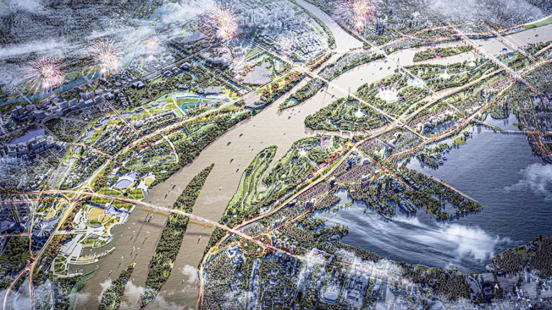 “Ông trùm” liên danh xây Trục Đại lộ sông Hồng 855.000 tỷ huy động 1.500 tỷ đồng trái phiếu, lãi suất gần 10%