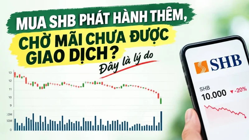 Mua SHB phát hành thêm, cổ đã về tài khoản, chờ mãi chưa được giao dịch? Đây là lý do