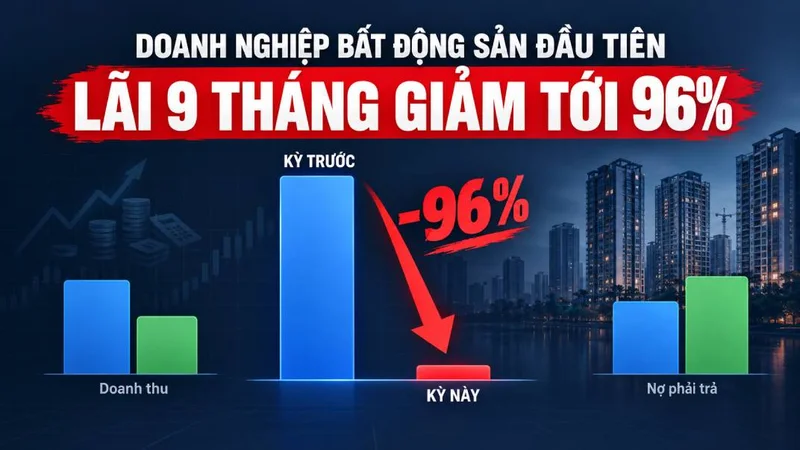 Doanh thu tăng, lãi giảm 96%: Doanh nghiệp bất động sản đầu tiên công bố kết quả đang phát đi tín hiệu gì?