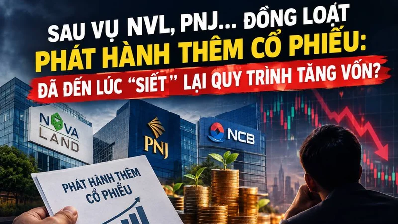 SAU VỤ NVL, PNJ… ĐỒNG LOẠT PHÁT HÀNH THÊM CỔ PHIẾU: ĐÃ ĐẾN LÚC “SIẾT” LẠI QUY TRÌNH TĂNG VỐN?