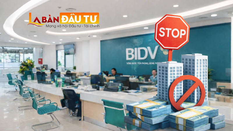 BIDV gây bất ngờ khi ngừng cho doanh nghiệp vay kinh doanh bất động sản