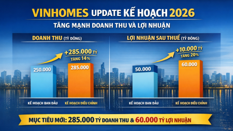 Mục tiêu lãi 50.000 tỷ chưa đủ “đã”, Vinhomes nâng luôn target lên 60.000 tỷ: Quá khủng
