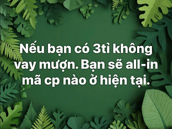 Có 3 Tỷ Không Vay Mượn — Nhà Đầu Tư Việt Sẽ All-in Mã Cổ Phiếu Nào?