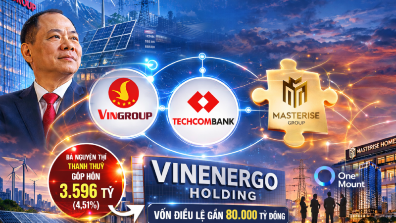 “Bắt tay” người của Techcombank và Masterise lập công ty 80.000 tỷ đồng: Tỷ phú Phạm Nhật Vượng thật sự muốn gì?