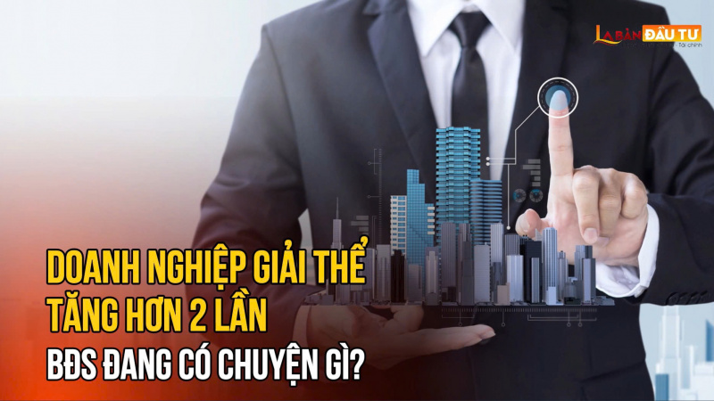 Doanh Nghiệp Giải Thể Tăng Hơn 2 lần, Bất Động Sản Đang Có Chuyện Gì?