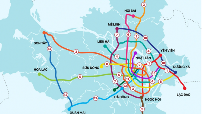 HÀ NỘI KHỞI CÔNG 5 TUYẾN METRO VỐN 1,3 TRIỆU TỶ: BẢN ĐỒ DÒNG TIỀN BĐS 10 NĂM TỚI SẼ THAY ĐỔI RA SAO?