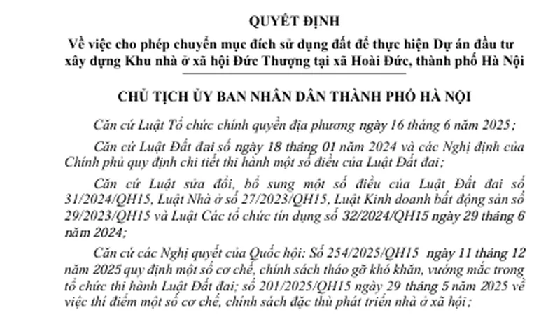 Hà Nội vừa có thêm một dự án nhà ở xã hội ở Hoài Đức: Rộng 2,6 ha là đất của Công ty Xuân Phương