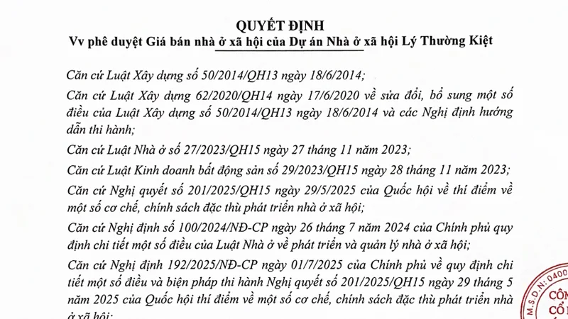 Dự án nhà ở xã hội hơn 12.000 người tranh mua 755 căn ở trung tâm TP.HCM chính thức chốt giá bán 23,2 triệu đồng/m2