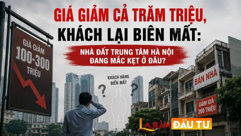 Giá giảm cả trăm triệu, khách lại biến mất: Nhà đất trung tâm Hà Nội đang mắc kẹt ở đâu?