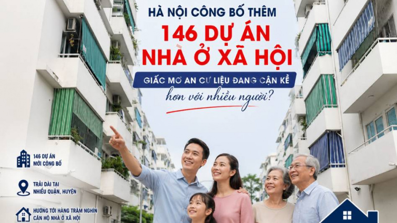 Hà Nội công bố thêm 146 dự án nhà ở xã hội, giấc mơ an cư liệu đang cận kề hơn với nhiều người?