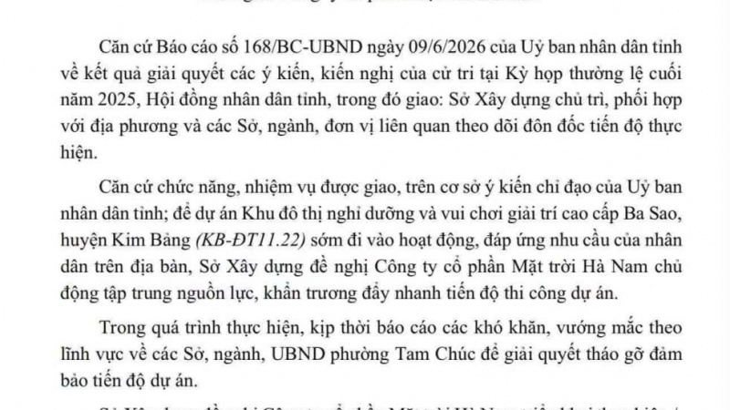 Ninh Bình thúc tiến độ “siêu dự án” nghỉ dưỡng và vui chơi giải trí cao cấp 3 tỷ USD của Sun Group