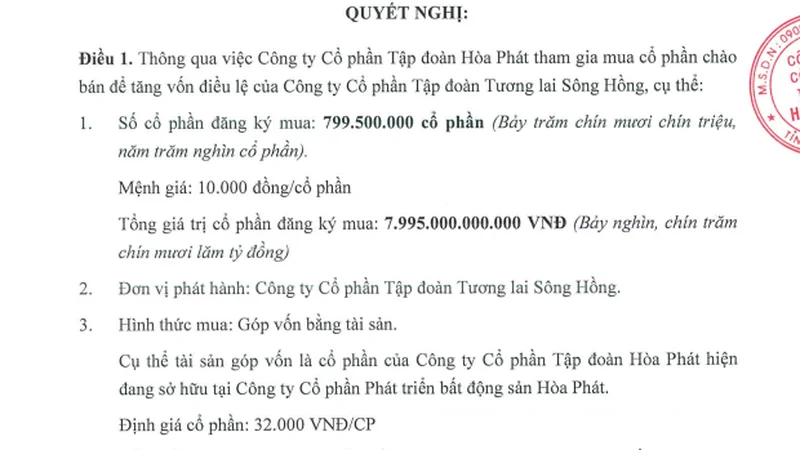 Doanh nghiệp trong liên danh xây Trục đại lộ sông Hồng đem gần 8.000 tỷ đi góp vốn vào công ty địa ốc mới lập: Động thái gì đây?
