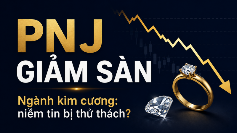 Cổ phiếu PNJ giảm sàn: Khi niềm tin vào “tờ giấy kiểm định” bị thử thách