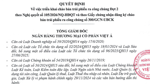VietABank mang hơn 5,7 triệu trái phiếu chưa bán hết ra chào bán lần nữa