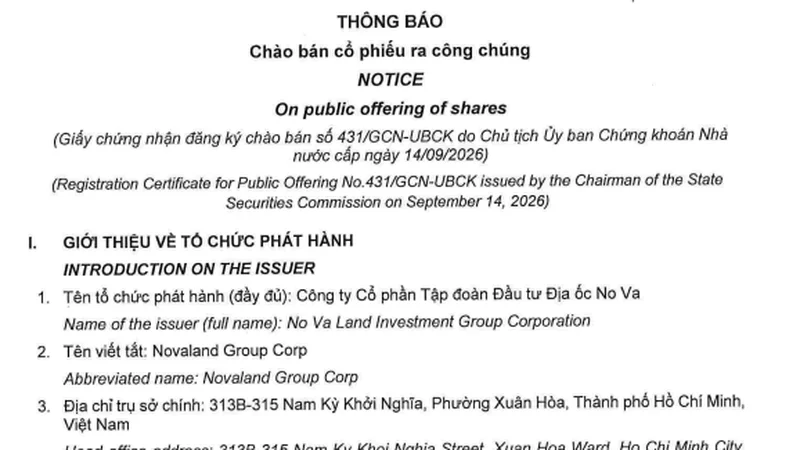 Novaland chào bán 8.000 tỷ đồng cổ phiếu cho cổ đông, lấy tiền trả nợ
