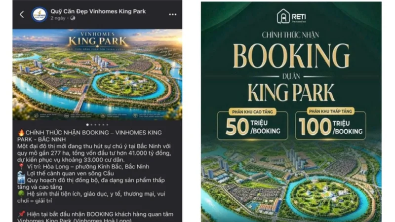 Bắc Ninh "tuýt còi" môi giới chào bán "quỹ ưu đãi" dự án Vinhomes King Park
