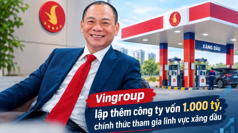 Vingroup của tỷ phú Phạm Nhật Vượng lập thêm công ty vốn 1.000 tỷ: Chính thức tham gia lĩnh vực xăng dầu