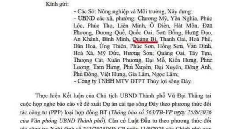 Hà Nội lấy ý kiến chấp thuận chủ trương cải tạo lại sông Đáy theo hình thức đổi đất lấy hạ tầng do MIK Group đề xuất
